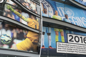 مانشستر سيتي يزيل صورة جو هارت من ملعب الاتحاد