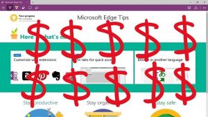 ” مايكروسوفت ” تدفع ” رشوة ” مقابل استخدام متصفحها الجديد ” Edge ” !