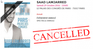 رسمياً .. إلغاء حفل سعد لمجرد في باريس بعد تحويله إلى السجن