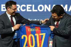 برشلونة يوقع عقد رعاية جديد مع شركة ” راكوتن ” اليابانية