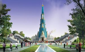 الهند تبني أعلى ناطحة سحاب دينية بالعالم في معبد هندوسي