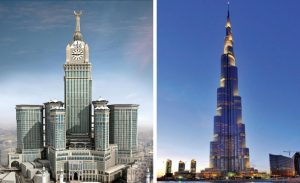 هل ينزع لقب أعلى مبنى في العالم من برج خليفة بعد كشف الارتفاع الحقيقي لساعة مكة ؟ ( صور )