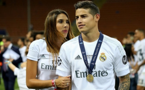 زوجة رودريغيز : جيمس يريد البقاء في ريال مدريد