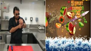 على طريقة ” ninja fruit ” .. الشيف التركي نصرت يقطع الفواكه في الهواء ! ( فيديو )