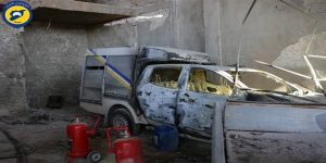 حماة : مدفعية بشار الأسد تقصف مركز الدفاع المدني في كفرزيتا و تدمره بشكل شبه كامل ( صور )
