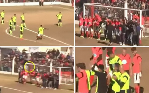 بالفيديو ..  ديبالا يحرز هدفاً من ركلة حرة خارقة في مباراة خيرية