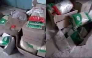 دمشق : ضبط مئات الأطنان من المواد الإغاثية المسروقة التي تتم إعادة تعبئتها و بيعها في الأسواق