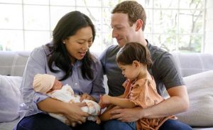 رئيس ” فيس بوك ” مارك زوكربيرغ يعلن ولادة طفلته الثانية