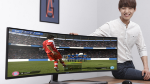 ” سامسونغ ” تكشف عن أكبر شاشة ألعاب منحنية في العالم للحواسب الشخصية