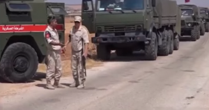 جانب من انتشار القوات الروسية في مناطق سيطرة وحدات الحماية الكردية بريف حلب ( فيديو )