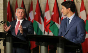 ملك الأردن يعود من كندا بـ 45 مليون دولار لـ ” دعم اللاجئين السوريين ” و يأمل بتوسيع وقف إطلاق النار
