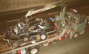 سيارة حادث الأميرة ديانا للعرض في متحف أميركي