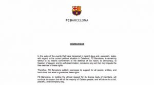 نادي برشلونة يؤيد استفتاء انفصال إقليم كاتالونيا