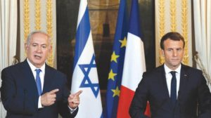 بحضور نتنياهو .. ماكرون يجدد رفض فرنسا لقرار ترامب بشأن القدس