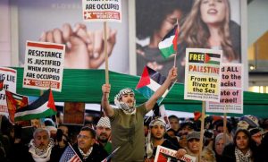 الآلاف يتظاهرون في شوارع نيويورك ضد قرار ترامب بشأن القدس