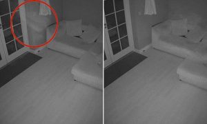في بريطانيا .. شبح يثير الرعب داخل منزل بطابقين ( فيديو )