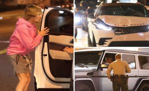 المغني الكندي جاستن بيبر يتعرض لحادث سير .. و تصرفه يلقى إعجاب الجمهور ( صور )