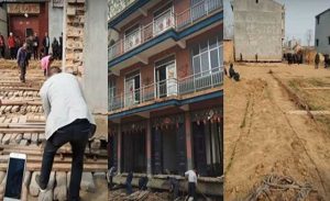 حتى يتجنب المخالفة .. صيني يزيح منزلاً من ثلاثة طوابق ! ( فيديو )