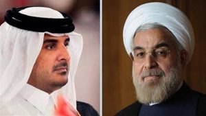 أمير قطر يشكر إيران على دعمها بلاده في أزمة الخليج