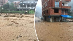 الفيضانات تجتاح مدينة في تركيا .. و رئيس إحدى البلديات عبر حسابه في فيسبوك : ” يا الله ساعدنا نحن نغرق ” ( فيديو )