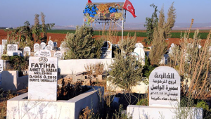 أقسام منفصلة في مقابر مدينة تركية لدفن موتى السوريين ( فيديو )