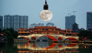 شركة صينية تخطط لصناعة ” قمر ضخم ” لإنارة شوارع الصين ليلاً