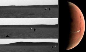 ظهور جسم ” نوراني ” أبيض ناصع يتنقل و يتغير على ” كوكب المريخ ” ( فيديو )