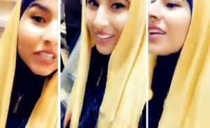 فتاة خليجية تشتري حجاباً من الذهب بهذا الثمن ( فيديو )