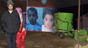 آلة لخلط الأعلاف تتسبب بمأساة لعائلة سورية ( فيديو )