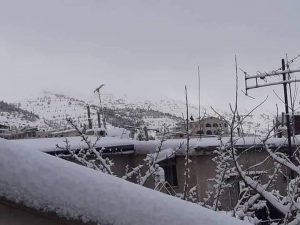 دمشق : الثلوج في بلودان تصل إلى سماكة 14 سم ( صور )