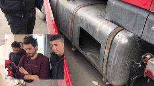 سوريان يحاولان الوصول إلى قبرص داخل ” خزان الوقود ” ! ( فيديو )