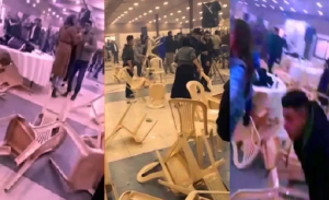 نوبة تكسير جماعي في حفل خطوبة بالريف اللبناني ! ( فيديو )
