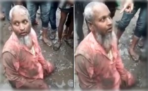 الهند : جماعة متطرفة تجبر مسلماً على أكل لحم الخنزير أمام الناس ( فيديو )