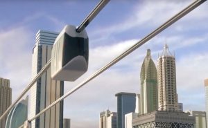 دبي تكشف عن وسيلة النقل المعلق ” تلفريك ” فائق السرعة ! ( فيديو )