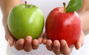 دراسة : يوجد 100 مليون ميكروب في كل تفاحة