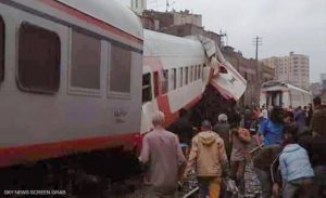 مصر : تصادم قطارين في القاهرة يخلف عدة جرحى