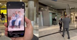 سوري في ألمانيا ينشر لحظة استقباله لابنيه في المطار بعد 10 سنوات من الفراق ( فيديو )