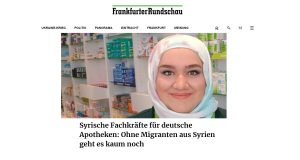 صحيفة ألمانية : متخصصون سوريون في الصيدليات الألمانية .. لولا المهاجرون السوريون ما كانت الأمور لتسير على ما يرام
