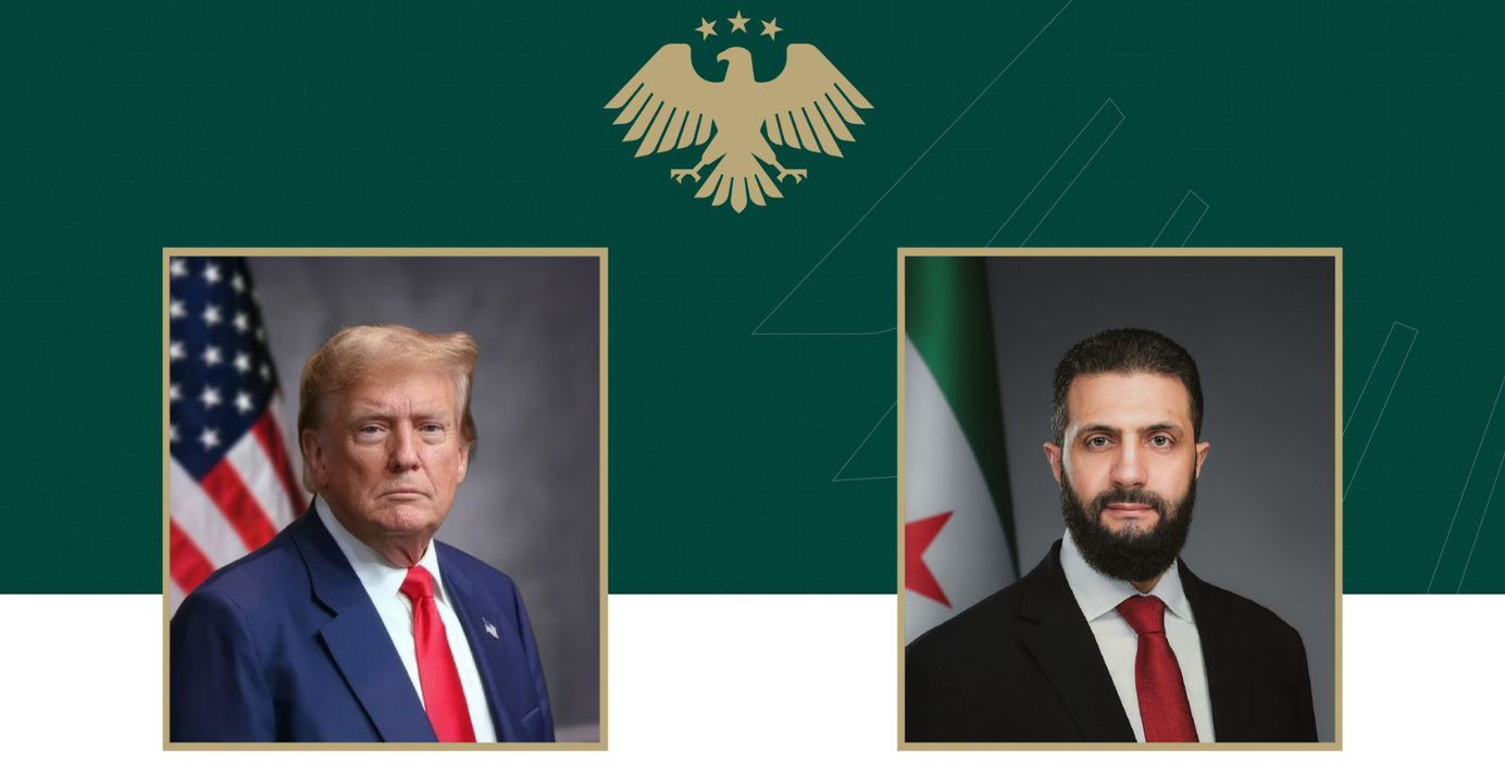 الرئاسة تنشر تفاصيل المكالمة الهاتفية بين الشرع و ترامب – عكس السير