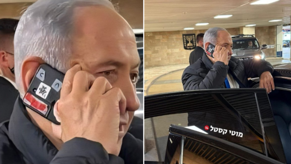 صورة لنتنياهو يغطي كاميرا هاتفه بشريط لاصق تشعل مواقع التواصل – عكس السير